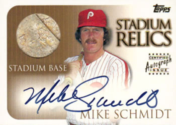 2000 Topps - Stadium Autograph Relics #SR6 Mike Schmidt  Front